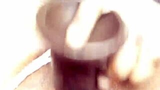 quicky spreads her ass solo with a dildo in softcore play