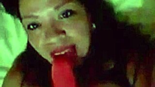 Colombiana deepthroats and takes it hard with her big tits bouncing in intense scene