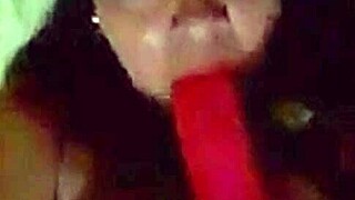 Colombiana deepthroats and takes it hard with her big tits bouncing in intense scene