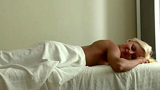 This lucky masseur bent over the cute blonde hottie for doggystyle fucking and cowgirl riding.