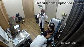 I feel so trapped as Blaire Celeste in this corporate slave role with gloves and latex