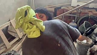 this bricklayer fucked me hard for being a whore horny and slippery