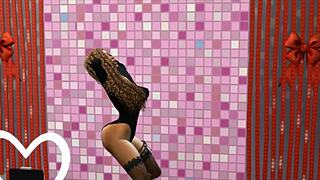 b-yonces double penetrated fame with blonde small tits in interracial ebony group ass play