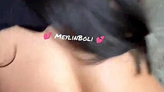 First time homemade with my stepsister as I fuck her tight pussy on the terrace at 18 years old