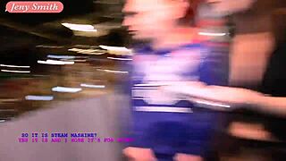 No panties interview flashes stockings and big ass outdoors! Erotic nude talk at museum of sex gets rough and nasty!