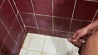 At my sugar daddy's request, I head to the bathroom for a quick pee session