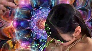 I feel the intense orgasm in this japanese teen sex fused with techno music preview.