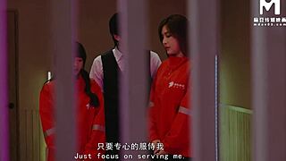 asian boss gives physical benefits with blowjob cowgirl riding and doggystyle pussy licking