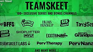 First gym day with step-siblings gets steamy with hot fucking and creampie action.