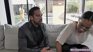 Tiny Asian Teen 18+ Elle Venove Strapon Threesome Punishment