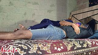 Why settle for regular wife sex when bhabhi gets fucked hard at night in the house by roommate?