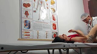 ginecologista, stick your finger in my ass and fuck this brazilian patient's tight wet pussy hard.