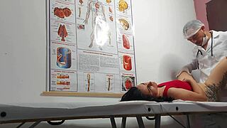 ginecologista, stick your finger in my ass and fuck this brazilian patient's tight wet pussy hard.