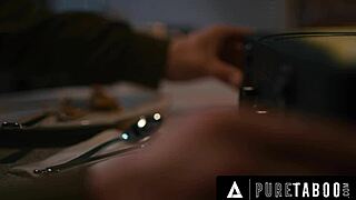 hey, desperate nerd katie kush with glasses offers her tight pussy and ass licking to loan officer for rough doggystyle drilling at office