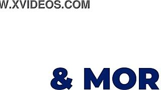 Bisexual redheads ride cock in turns during british ffm threesome with cowgirl missionary creampie cum swallow.