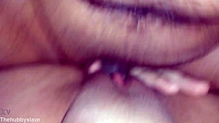 Cuckold Hubby Licks Cheating Slut Wife Clitoris During Passionate BBC Fuck