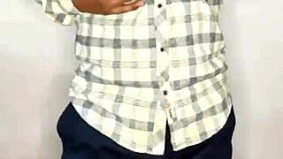 i-i'm stripping sexy in fishnets, rubbing my tiny clit-penis till i cum hard... ohh!