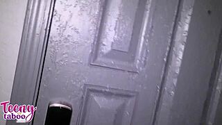 Young friend Nova's tight ass fucked doggystyle by old man's cock