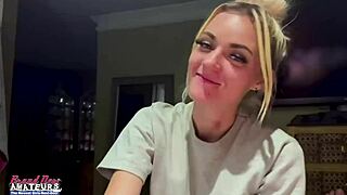 Petite Mature Blonde Sassy Feels Intense Desire Rubbing Nipples and Fingering Shaved Pussy Deeply