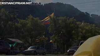 Forest Guide Pounds His Blonde Big Tits Girlfriend In Outdoor Doggystyle Sex!