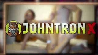 johntronx fucks perfect thai girl from behind in pov with blowjob, cowgirl riding, and rough creampie in homemade first time.