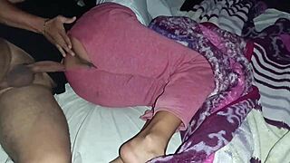 The stepdad sneaks into my room at midnight for some intense anal action. He bends me over and fills me with creampie in our homemade first time.