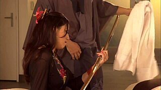 slender busty beauty offers her tight shaved pussy for licking, riding, and deep fucking with cumshot 😍