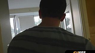 so my hot cute blonde gf tried blindfold sex bending over for rough doggystyle.