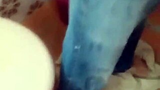 Guy Fixes Shower and Gets Blowjob with Cum on Tits