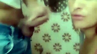 Guy Fixes Shower and Gets Blowjob with Cum on Tits