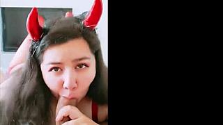 What if Lizren delivers that steamy oral from a naughty Chilean diablita temptress?