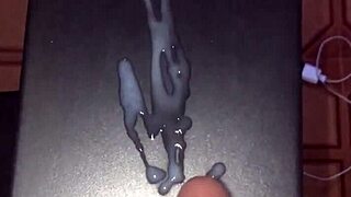 Skinny guy jerks his huge white cock until massive cum explosion in homemade solo session