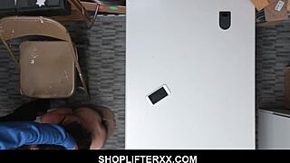 Why poke teen Avi Love in the butt after catching her in back office?