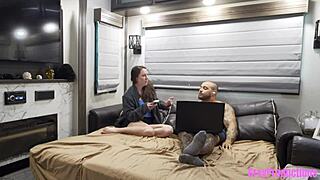 Chat Roulette Turns Into My Step-Brother Taking My Virginity With Monster Cock Creampie