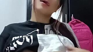 i hired this colombian masseuse and she ends up riding me hard in homemade style with dirty talk and lingerie