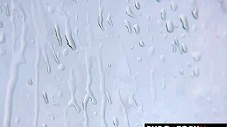 Naomie Stark blowjob and deepthroat on pierced nipples ebony cock