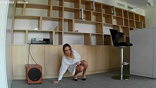 Check out this stylish blonde in lingerie and stockings.