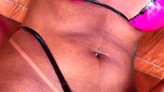 Check out this tape bikini style that's super hot