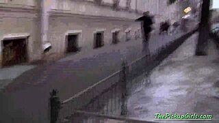 Russian Slut Picked Up For Blowjob And Riding Fuck