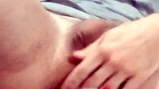 Man, I shove hot water into my prolapsed asshole, shave my big tattooed dick, and fuck my stretched hole for wild anal orgasm