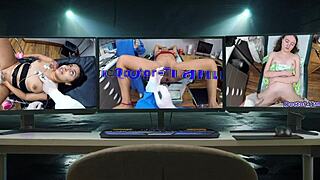 dr tampa handles locking up naomi alice. backstage with big ass and gloves in florida.