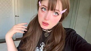 i'm this cute 18+ teen egirl from tinder, trying anal for the first time in a real amateur homemade facetime call, part 2 with my curvy brunette body.