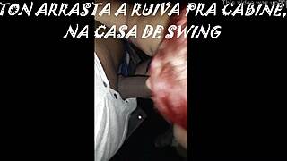 Dragged redhead to swing club cabin!