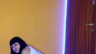 Skinny Argentinian amateur gets playful in homemade video, showing off her slim body