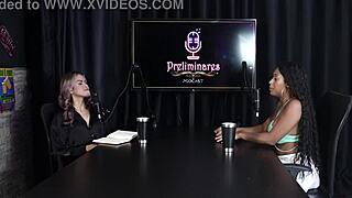 Client spanks her and does anal sex with two cocks in her ass fulfilling fetish