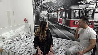 I get this Spanish teen Bella Rico all oiled up for a hot massage and fuck session