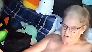 hot mature woman does naked yoga and then masturbates