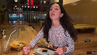 i suck dick in the toilet of a sushi bar and eat rolls with cum on my face