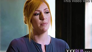 curvy redhead milf lauren phillips gives her best client a relaxing massage with a steamy titty fuck extra