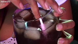 Teasing With Massive Natural Tits in Black Casting Interview Banging Session